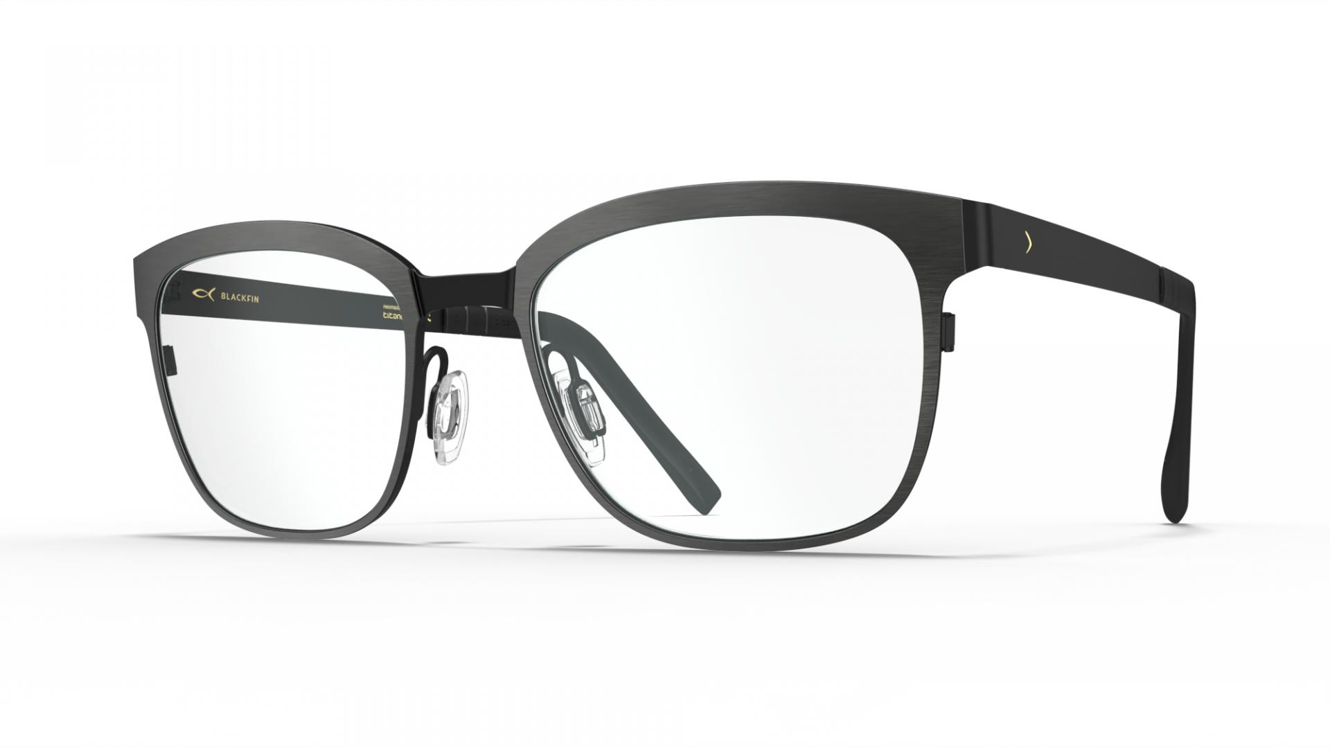 Eyeglasses Antique silver/blackfin black | Blackfin Dawson Squared