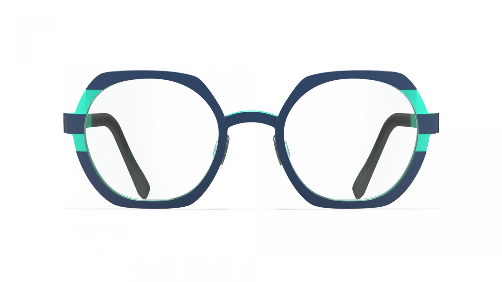 Designer Women Glasses Galaxy blue/emerald green | Blackfin 