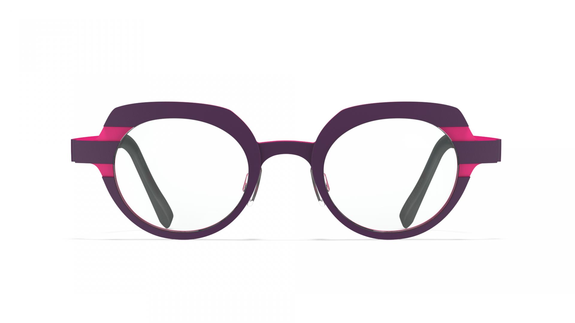 Designer Women Glasses Night purple/fluo pink | Blackfin St. ives 