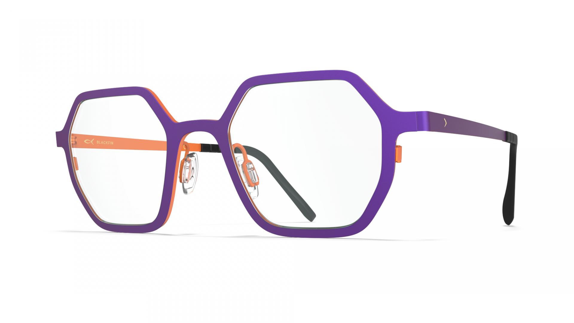 Korrektionsfassungen Diva violet/sunset orange | Blackfin Haro