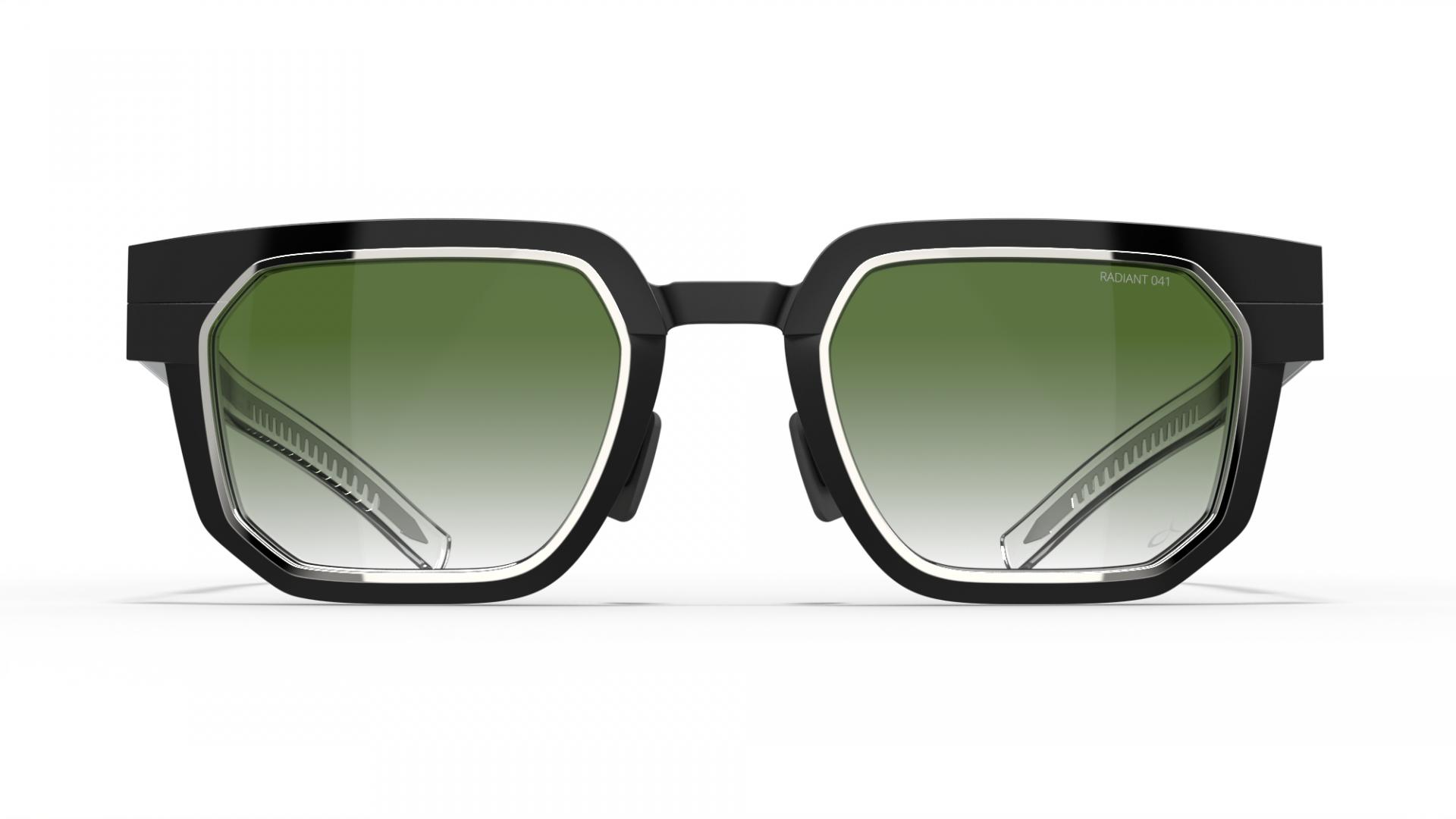 Occhiali da sole uomo Obsidian black gold titanium frame/shiny