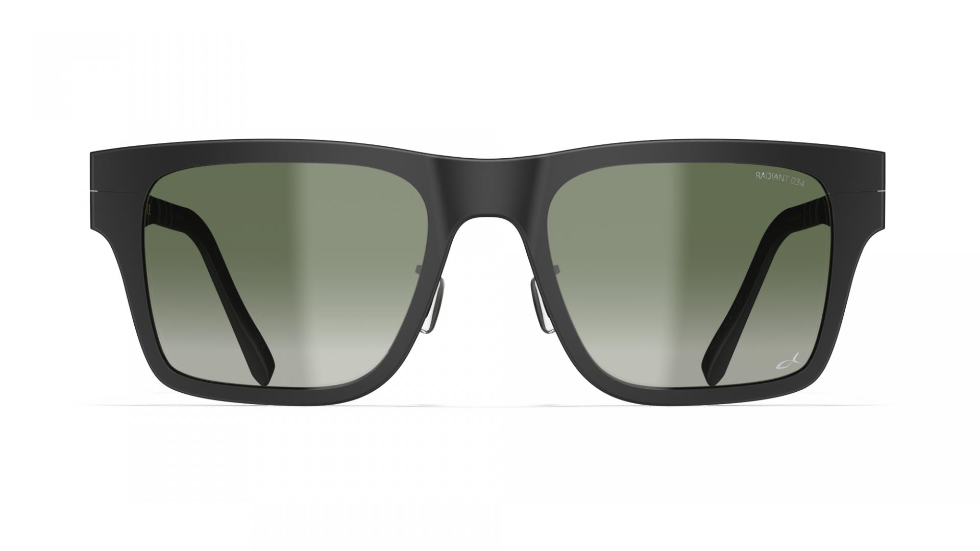Occhiali da sole uomo Matt black Blackfin Hoxton Squared Aviator