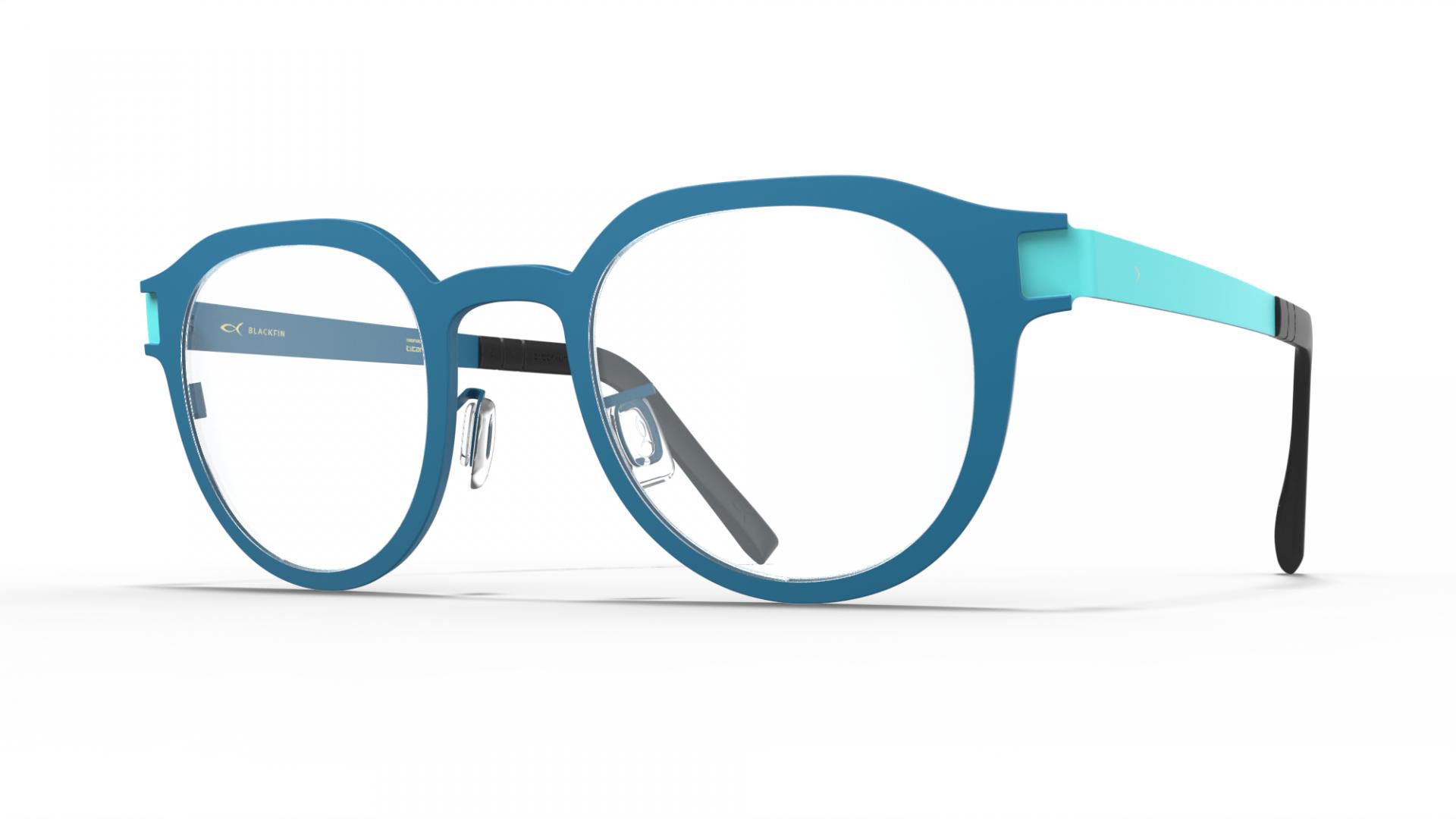 Eyeglasses Deep turquoise/crystal teal green | Blackfin Bolton