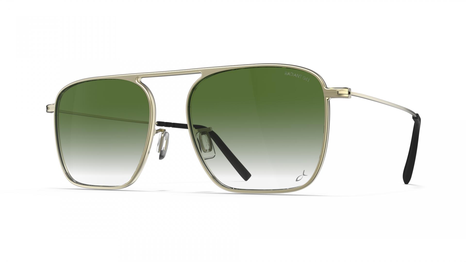Sunglasses Brushed gold | Blackfin Palisades Squared Aviator