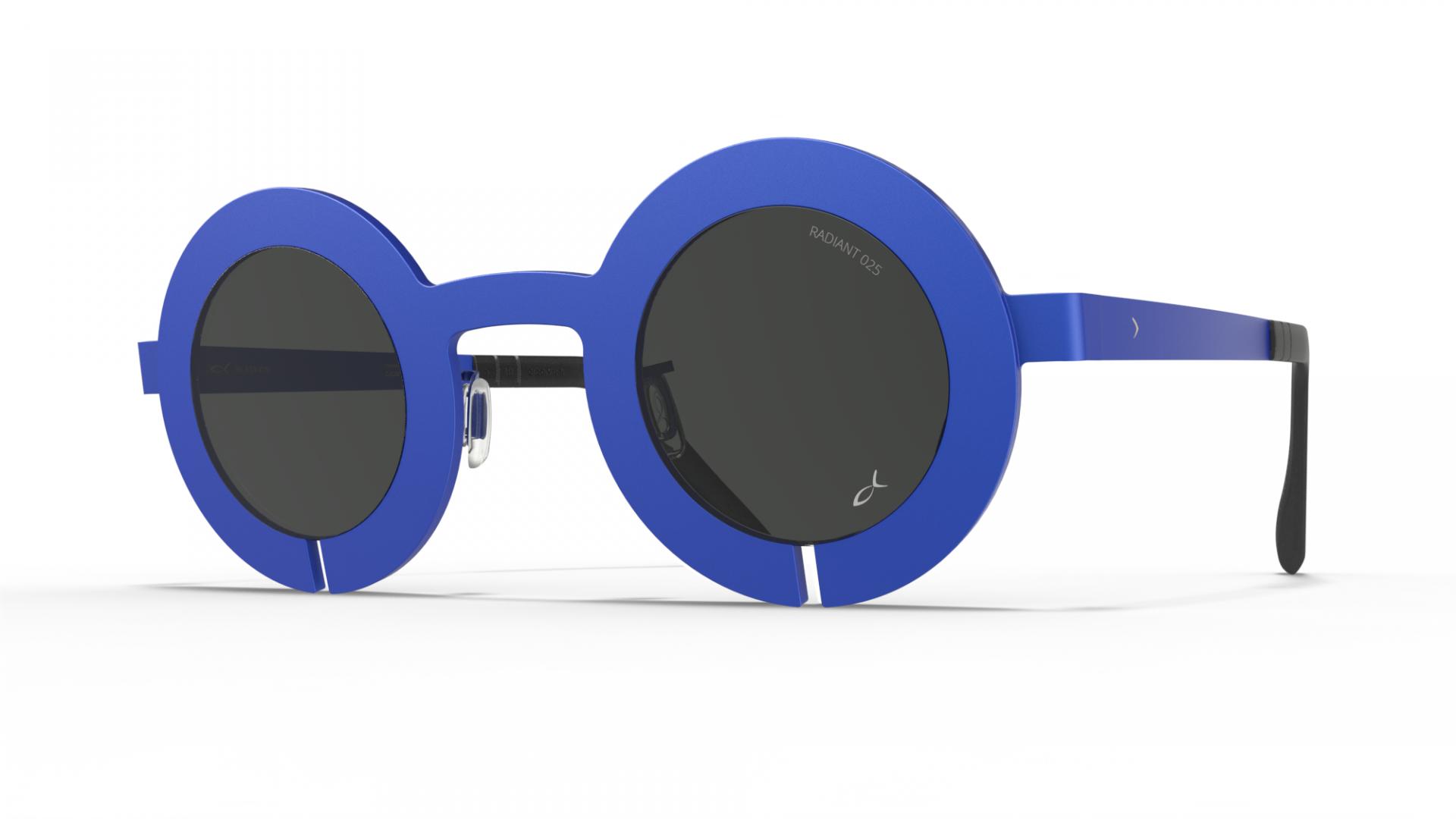 Occhiali da sole Olympic blue | Blackfin Slot-r Round Iconic Bold