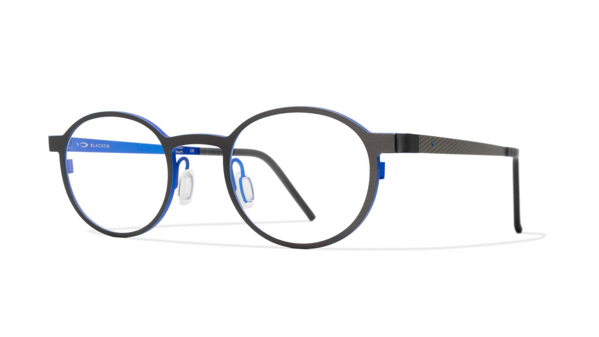 Eyeglasses Gunmetal grey/olympic blue | Blackfin Wheeler Round 