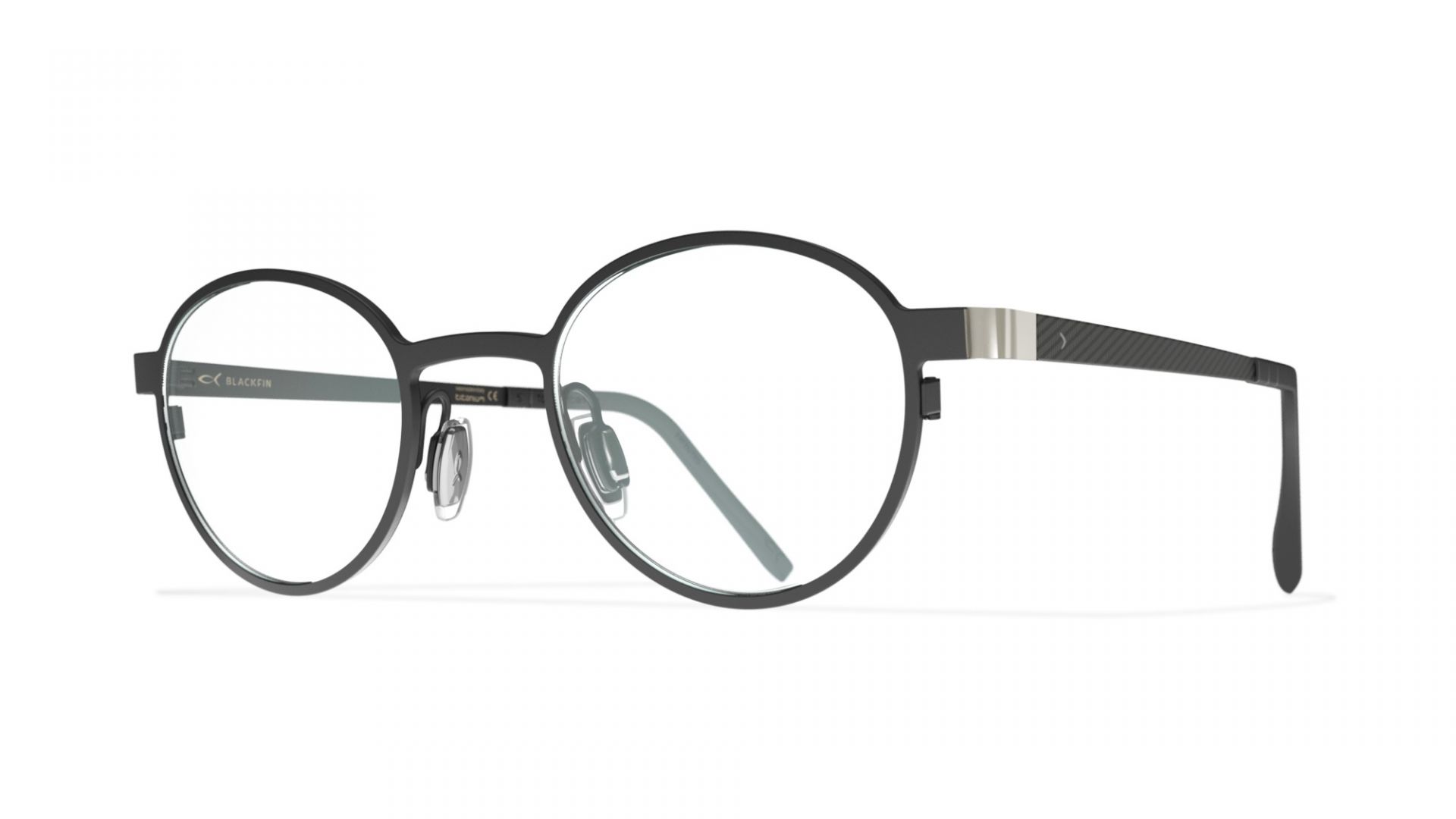 Eyeglasses Black/silver | Blackfin Esbjerg Round Pantos Vintage