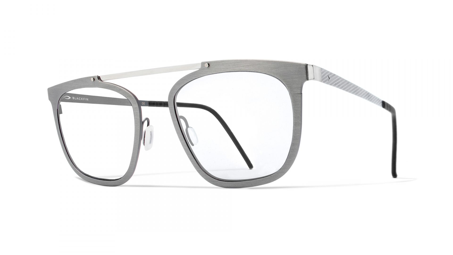 Designer Men Glasses Silver/titanium | Blackfin Silverton Round 