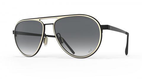 Designer Men Sunglasses Light gold/black