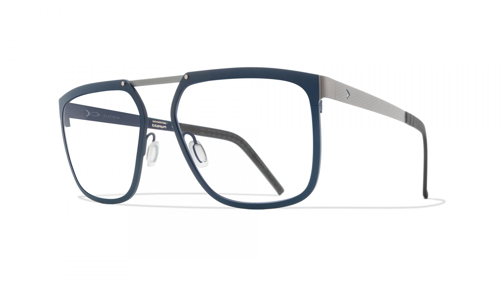 Designer Men Glasses Blue/titanium | Blackfin Silverlake Squared 
