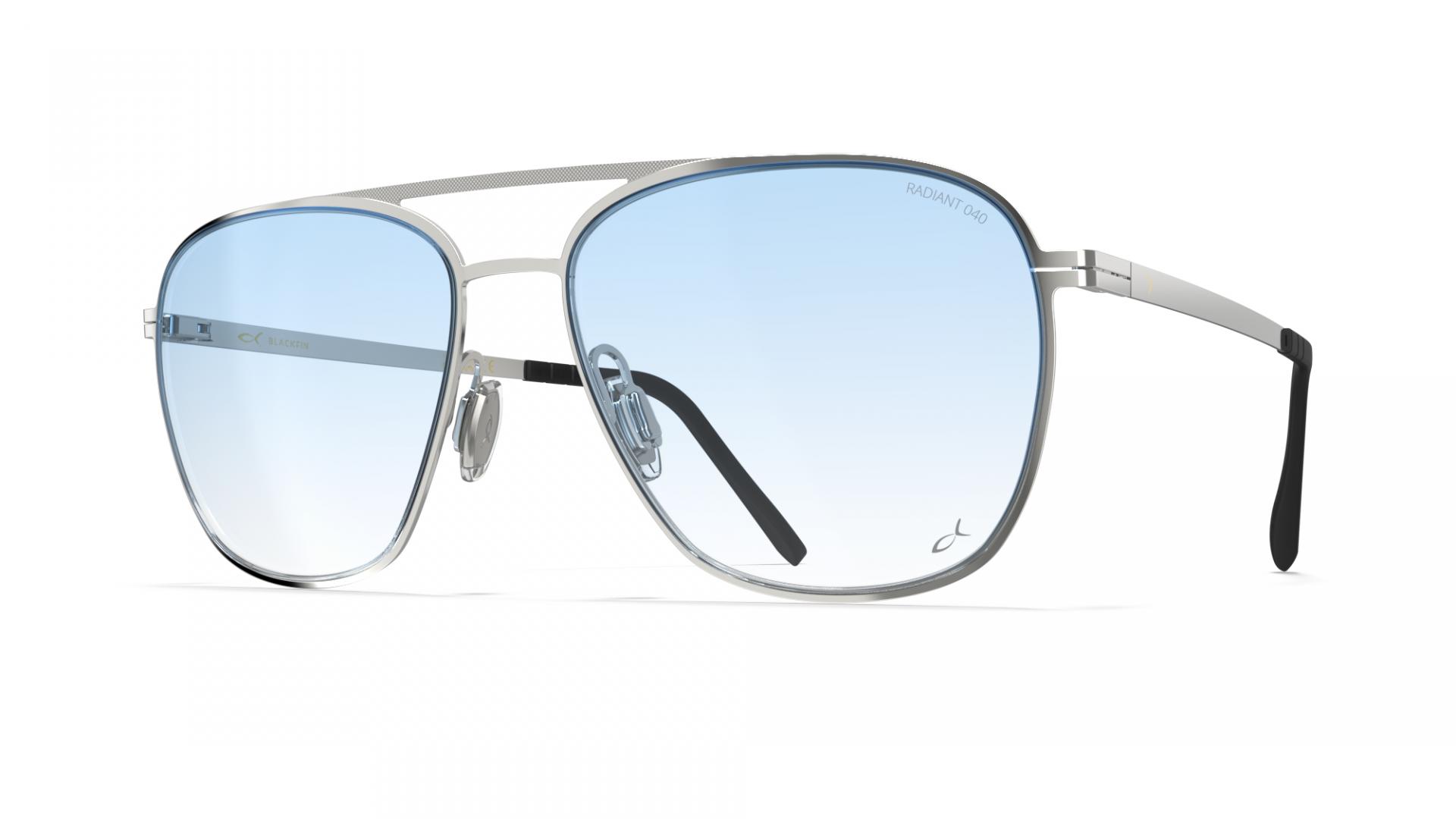 Sunglasses Shiny silver Blackfin Zabriskie Squared | ii Aviator Vintage