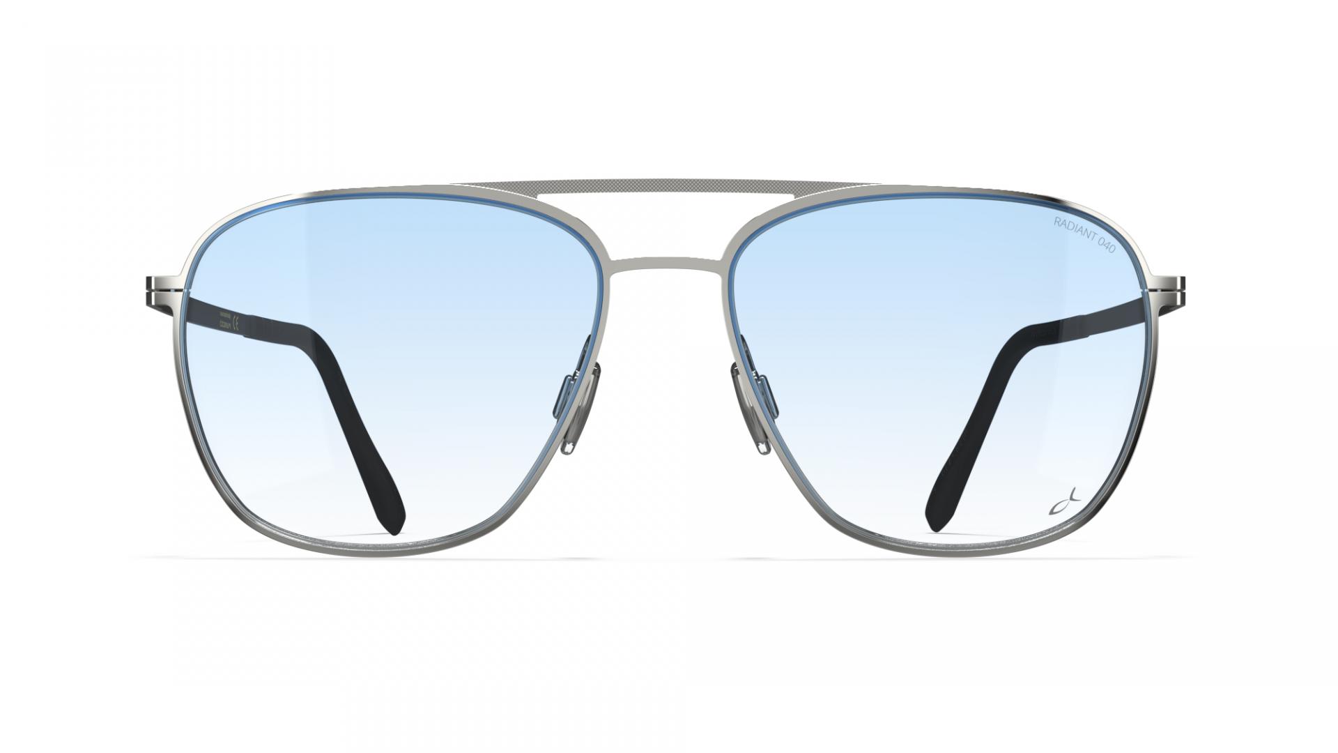 Zabriskie Squared Shiny Sunglasses Blackfin ii Vintage | silver Aviator