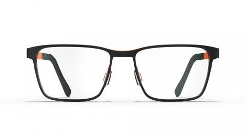 Designer Men Glasses Matt black/blaze orange | Blackfin
