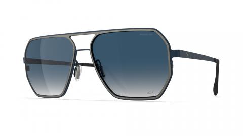 Designer Men Sunglasses Stone gray/shadow dark blue Blackfin