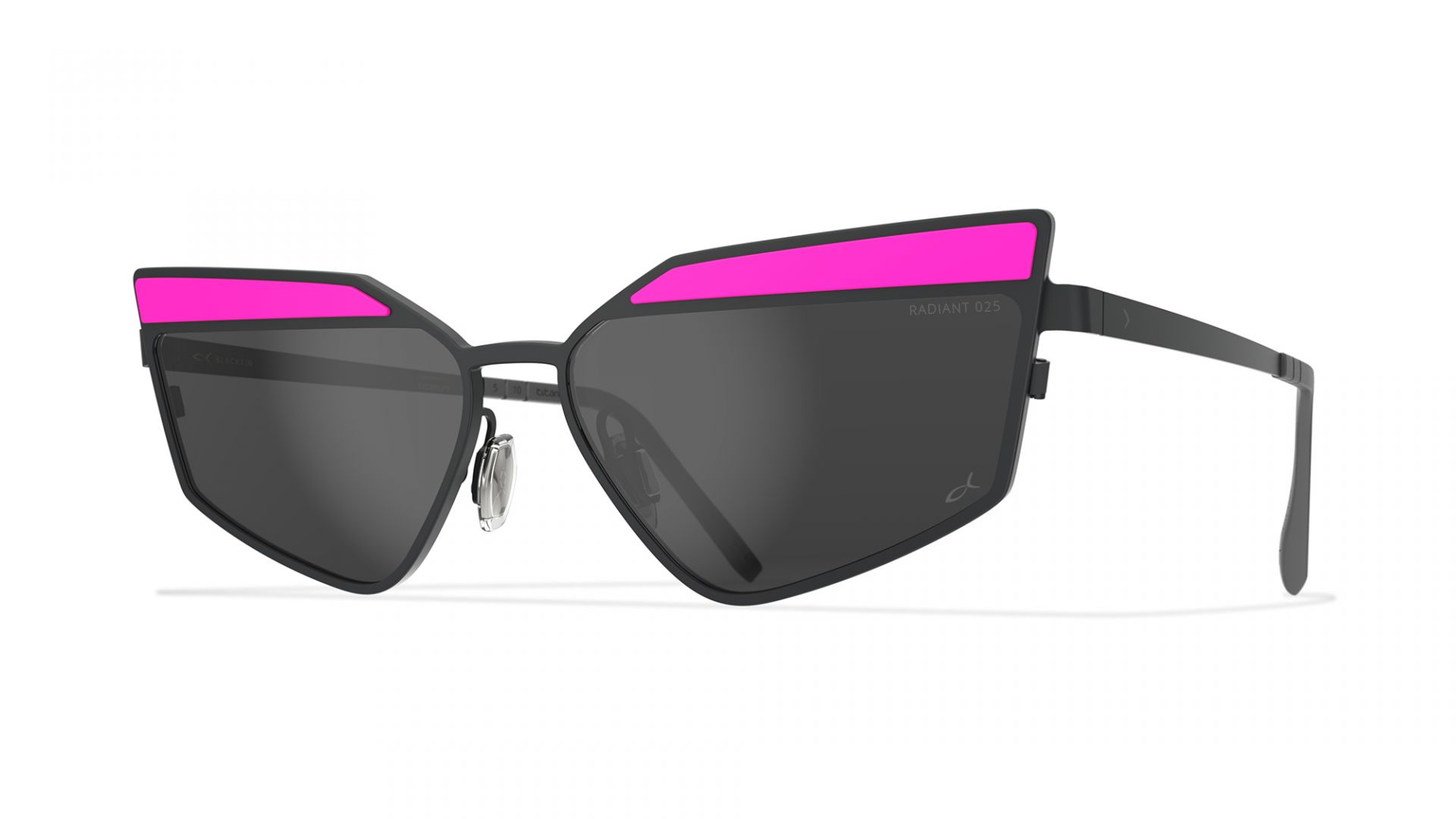 Designer Women Sunglasses Black/fuchsia | Blackfin Highlighter 02 Butterfly  Iconic Geometric