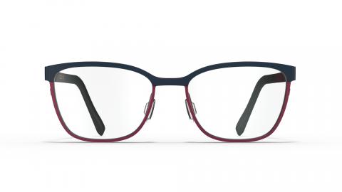 Designer Women Glasses Shadow dark blue/burgundy red